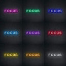 'Focus' Neon Sign NeonPilgrim