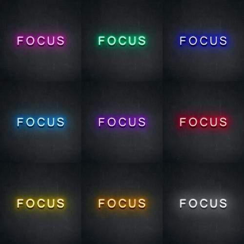 'Focus' Neon Sign NeonPilgrim