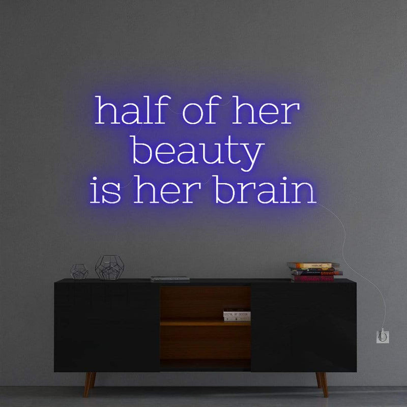 'Half of her beauty' Neon Sign NeonPilgrim
