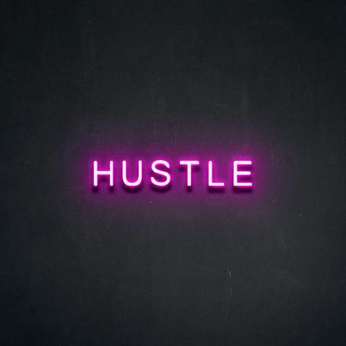 'Hustle' Neon Sign NeonPilgrim