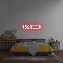 'Low Battery' Neon Sign NeonPilgrim