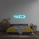 'Low Battery' Neon Sign NeonPilgrim