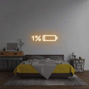'Low Battery' Neon Sign NeonPilgrim