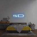 'Low Battery' Neon Sign NeonPilgrim
