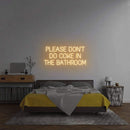 'Please Don't Do Coke In The Bathroom' Neon Sign NeonPilgrim