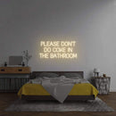 'Please Don't Do Coke In The Bathroom' Neon Sign NeonPilgrim