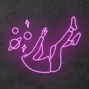 'Space Falling' Neon Sign NeonPilgrim