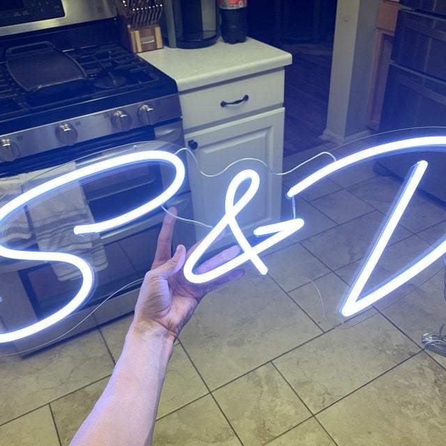 Personalized Initials LED neon sign