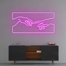 'Creation of Adam' Neon Sign NeonPilgrim