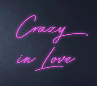 Custom "Crazy in Love" Neon Sign NeonPilgrim