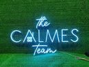 Custom "The Calmes Team" Neon Sign NeonPilgrim