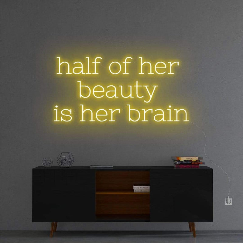 'Half of her beauty' Neon Sign NeonPilgrim