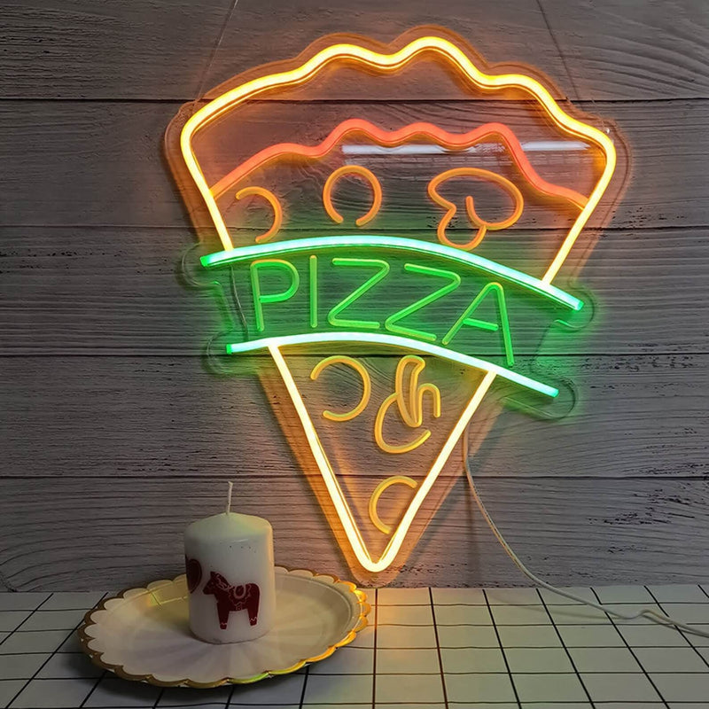 Pizza neon sign for restaurant decoration store open for wall home decor