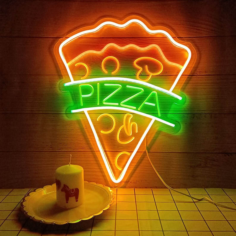 Pizza neon sign for restaurant decoration store open for wall home decor