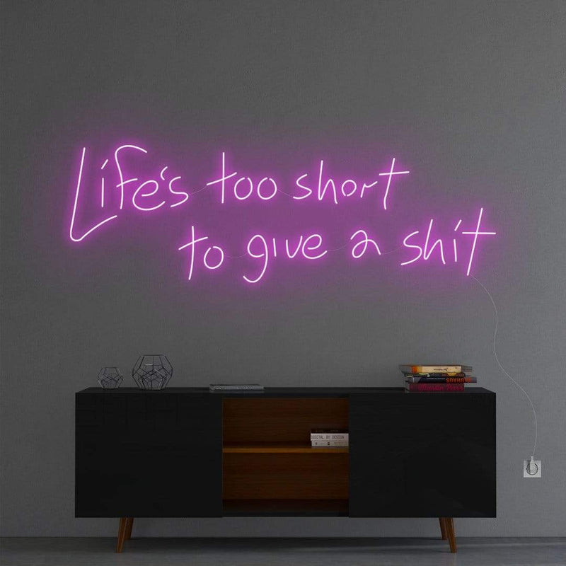 'Life Is Too Short To Give A Sh*t' Neon Sign NeonPilgrim