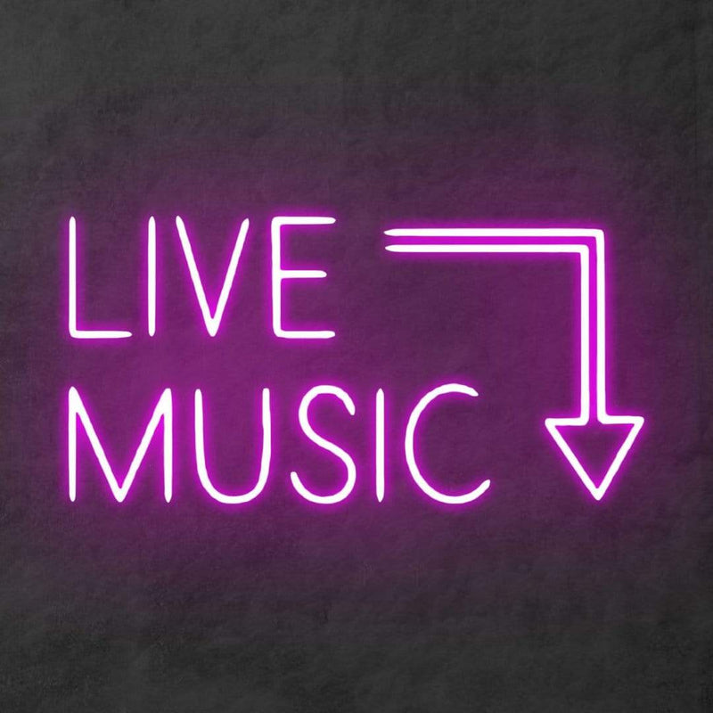 'Live Music' Neon Sign NeonPilgrim
