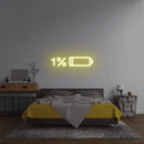 'Low Battery' Neon Sign NeonPilgrim