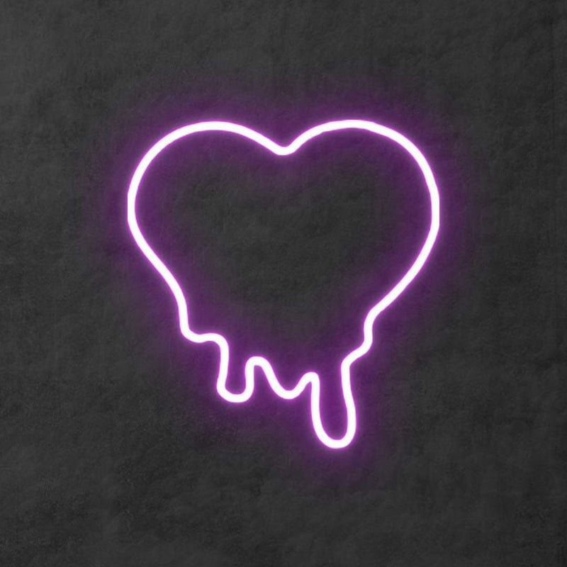 'Melted Heart' Neon Sign NeonPilgrim