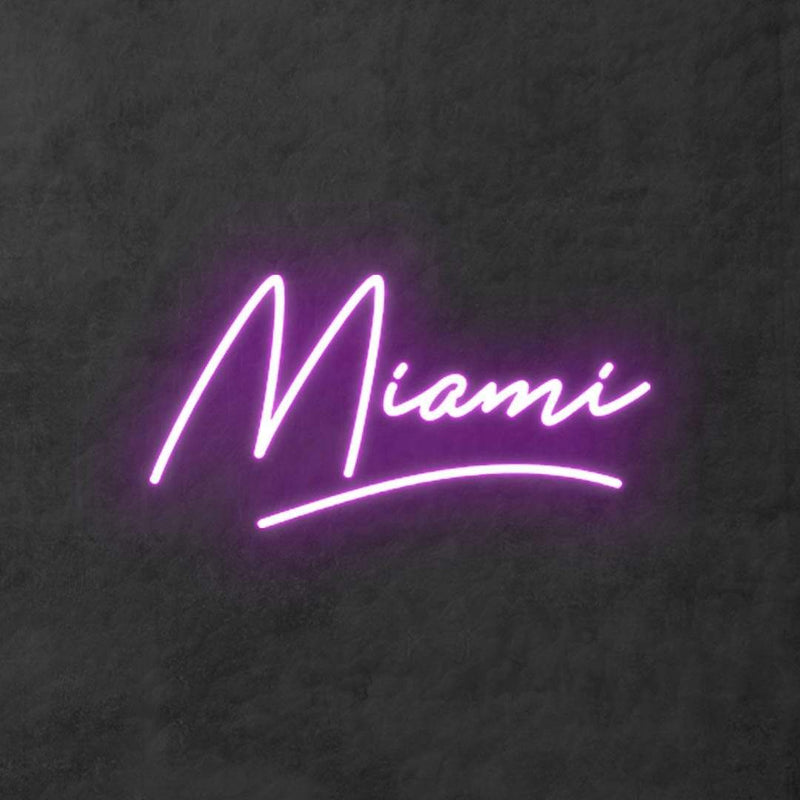 'Miami' Neon Sign NeonPilgrim