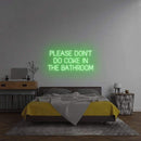 'Please Don't Do Coke In The Bathroom' Neon Sign NeonPilgrim